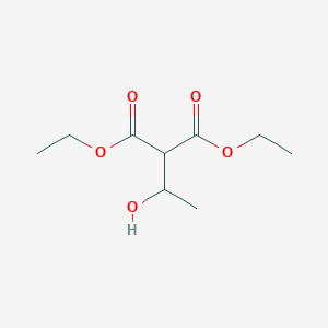 molecular formula C9H16O5 B12214261 Propanedioic acid, (1-hydroxyethyl)-, diethyl ester CAS No. 51689-19-1