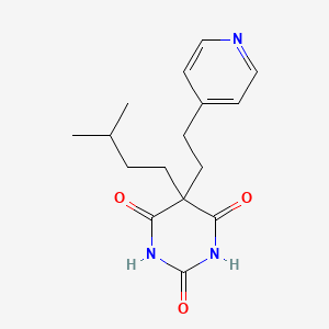 5-(3-Methylbutyl)-5-(2-pyridin-4-ylethyl)-1,3-diazinane-2,4,6-trione