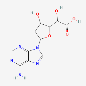 molecular formula C11H13N5O5 B12214356 2'-Deoxyadenosine-5'-carboxylic acid 