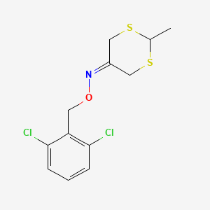 N-[(2,6-dichlorophenyl)methoxy]-2-methyl-1,3-dithian-5-imine