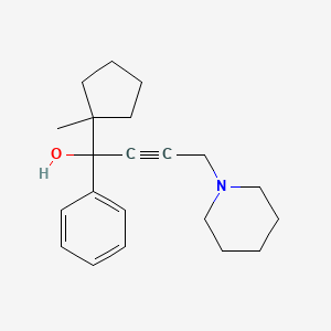 1-(1-Methylcyclopentyl)-1-phenyl-4-(1-piperidinyl)-2-butyn-1-ol