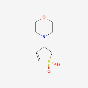 molecular formula C8H13NO3S B12214521 3-Morpholino-2,3-dihydrothiophene 1,1-dioxide 