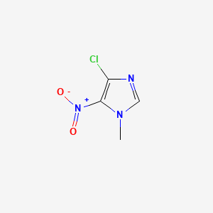 molecular formula C4H4ClN3O2 B1221454 4-chloro-1-methyl-5-nitro-1H-imidazole CAS No. 4897-31-8