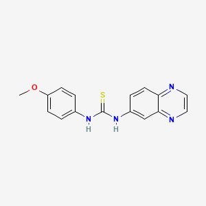 1-(4-Methoxyphenyl)-3-(6-quinoxalinyl)thiourea