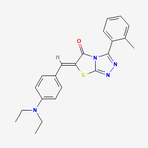 (6Z)-6-[[4-(diethylamino)phenyl]methylidene]-3-(2-methylphenyl)-[1,3]thiazolo[2,3-c][1,2,4]triazol-5-one