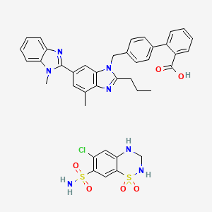 molecular formula C40H38ClN7O6S2 B1221461 Micardis HCT CAS No. 485391-74-0