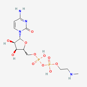 molecular formula C12H22N4O11P2 B1221466 CDP-N-methylethanolamine 