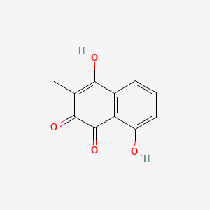 molecular formula C11H8O4 B1221475 Droserone CAS No. 478-40-0