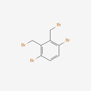 molecular formula C8H6Br4 B12214825 1,4-Dibromo-2,3-bis(bromomethyl)benzene 