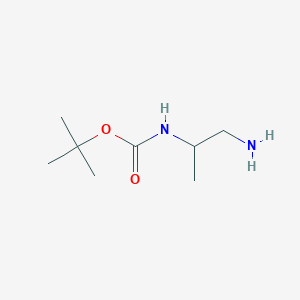 molecular formula C8H18N2O2 B122149 tert-Butyl (1-aminopropan-2-yl)carbamate CAS No. 149632-73-5