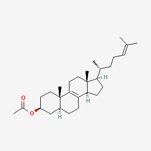 molecular formula C29H46O2 B1221491 Zymosterol acetate CAS No. 2579-07-9