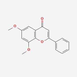 molecular formula C17H14O4 B1221497 6,8-Dimethoxyflavone CAS No. 75523-08-9