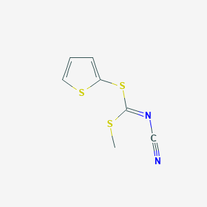 [Methylsulfanyl(thiophen-2-ylsulfanyl)methylidene]cyanamide