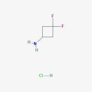 molecular formula C4H8ClF2N B122151 3,3-Difluorocyclobutanamine hydrochloride CAS No. 637031-93-7