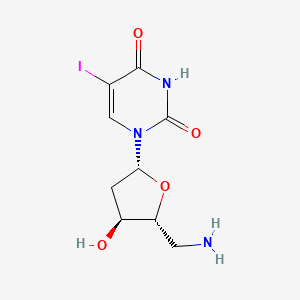 Uridine, 5'-amino-2',5'-dideoxy-5-iodo-