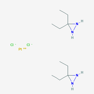 molecular formula C10H24Cl2N4Pt B1221518 Diethyldiaziridine platinum(II) CAS No. 92139-47-4