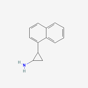 molecular formula C13H13N B12215196 2-(Naphthalen-1-yl)cyclopropan-1-amine 