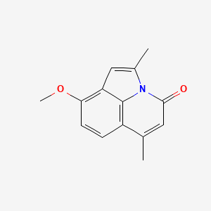 2,6-Dimethyl-9-methoxy-4H-pyrrolo(3,2,1-ij)quinolin-4-one
