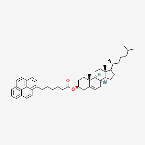 molecular formula C49H64O2 B1221527 Cholesteryl-6-pyrenylhexanoate CAS No. 96886-70-3
