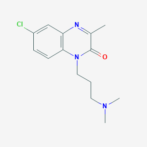 1-Dimethylaminopropyl-3-methyl-6-chloroquinoxaline-2(1H)-one