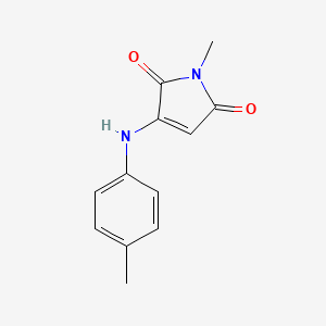 molecular formula C12H12N2O2 B12215311 1-methyl-3-(p-tolylamino)-1H-pyrrole-2,5-dione 