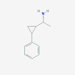 molecular formula C11H15N B12215439 1-(2-Phenylcyclopropyl)ethan-1-amine 