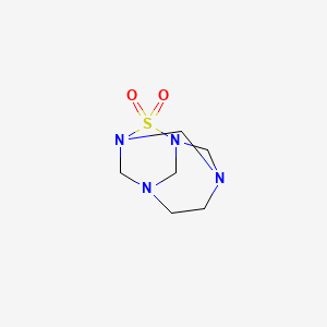 molecular formula C6H12N4O2S B1221549 9-Thia-1,3,6,8-tetraazatricyclo[4.3.1.1(3,8)]undecane 9,9-dioxide CAS No. 37391-75-6