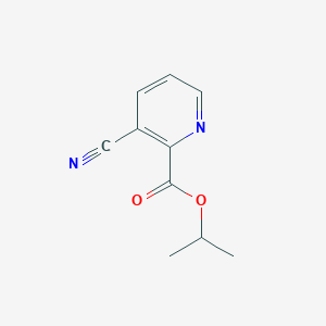 molecular formula C10H10N2O2 B12215494 Isopropyl 3-cyanopicolinate 