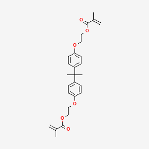 molecular formula C27H32O6 B1221550 Bisphenol A bis(2-hydroxyethyl ether) dimethacrylate CAS No. 24448-20-2