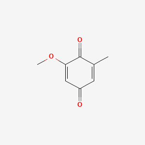 molecular formula C8H8O3 B1221552 3-Methoxy-2,5-toluquinone CAS No. 611-68-7