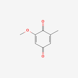 molecular formula C8H8O3 B1221552 3-甲氧基-2,5-甲苯醌 CAS No. 611-68-7