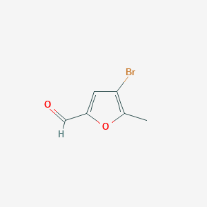 molecular formula C6H5BrO2 B12215617 2-Furancarboxaldehyde, 4-bromo-5-methyl- CAS No. 20627-04-7