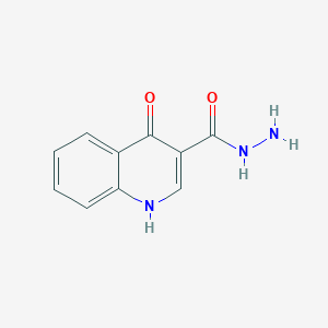molecular formula C10H9N3O2 B12215663 4-Hydroxyquinoline-3-carbohydrazide CAS No. 103264-46-6
