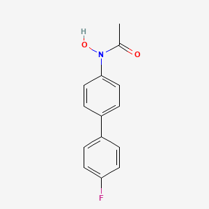 molecular formula C14H12FNO2 B1221569 N-Hydroxy-4'-fluoro-4-acetylaminobiphenyl CAS No. 67764-20-9