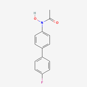 molecular formula C14H12FNO2 B1221569 N-Hydroxy-4-acetylamino-4'-fluorobiphenyl CAS No. 67764-20-9