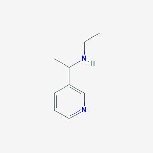molecular formula C9H14N2 B122157 N-Ethyl-1-(pyridin-3-yl)ethan-1-amine CAS No. 5746-54-3