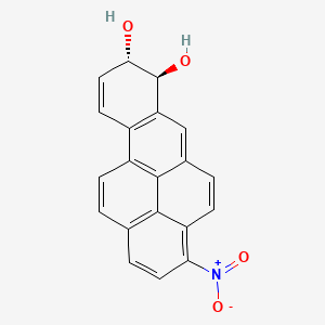 molecular formula C20H13NO4 B1221573 trans-7,8-Dihydro-3-nitrobenzo(a)pyrene-7,8-diol CAS No. 97576-08-4