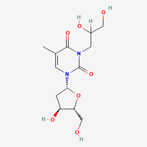 molecular formula C13H20N2O7 B1221579 3-(2,3-Dihydroxypropyl)thymidine CAS No. 95896-85-8
