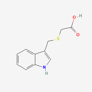 molecular formula C11H11NO2S B12215951 {[(1H-Indol-3-yl)methyl]sulfanyl}acetic acid CAS No. 60122-35-2