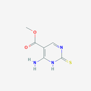 molecular formula C6H7N3O2S B12215980 Methyl 4-amino-2-thioxo-1,2-dihydropyrimidine-5-carboxylate 