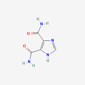 molecular formula C5H6N4O2 B1221601 1H-Imidazole-4,5-dicarboxamide CAS No. 83-39-6
