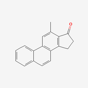 molecular formula C18H14O B1221604 15,16-Dihydro-12-methylcyclopenta(a)phenanthren-17-one CAS No. 789-46-8