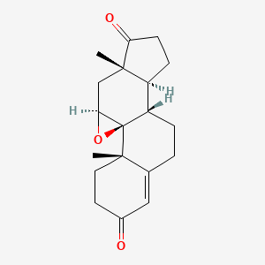 molecular formula C19H24O3 B1221608 9,11-Epoxyandrost-4-ene-3,17-dione, (9beta,11beta)- CAS No. 10104-53-7