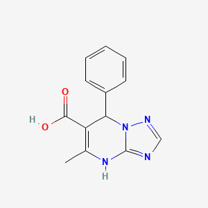 molecular formula C13H12N4O2 B12216118 5-Methyl-7-phenyl-4,7-dihydro-[1,2,4]triazolo[1,5-a]pyrimidine-6-carboxylic acid 