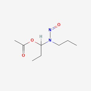 molecular formula C8H16N2O3 B1221614 (1-Acetoxypropyl)propylnitrosamine CAS No. 53198-41-7