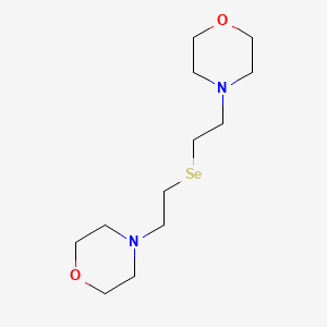 molecular formula C12H24N2O2Se B1221619 Morpholine, 4,4'-(selenodi-2,1-ethanediyl)bis- CAS No. 83616-20-0