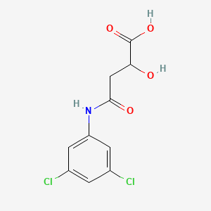 molecular formula C10H9Cl2NO4 B1221623 N-(3,5-Dichlorophenyl)-2-hydroxysuccinamic acid CAS No. 53219-96-8