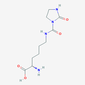 (2S)-2-amino-6-[(2-oxoimidazolidine-1-carbonyl)amino]hexanoic acid