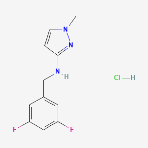 molecular formula C11H12ClF2N3 B12216375 N-(3,5-Difluorobenzyl)-1-methyl-1H-pyrazol-3-amine 