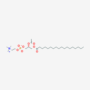 molecular formula C28H56NO8P B1221638 1-十八烷酰-2-乙酰-sn-甘油-3-磷酸胆碱 CAS No. 79549-26-1